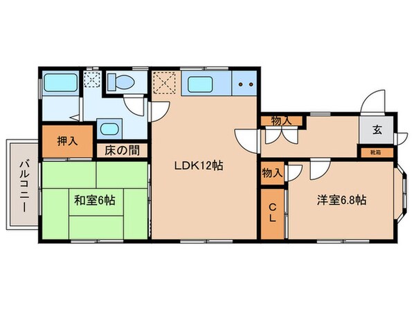 ハイムリラの物件間取画像